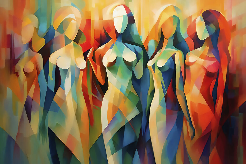 Donne in colori vivaci — design completo
