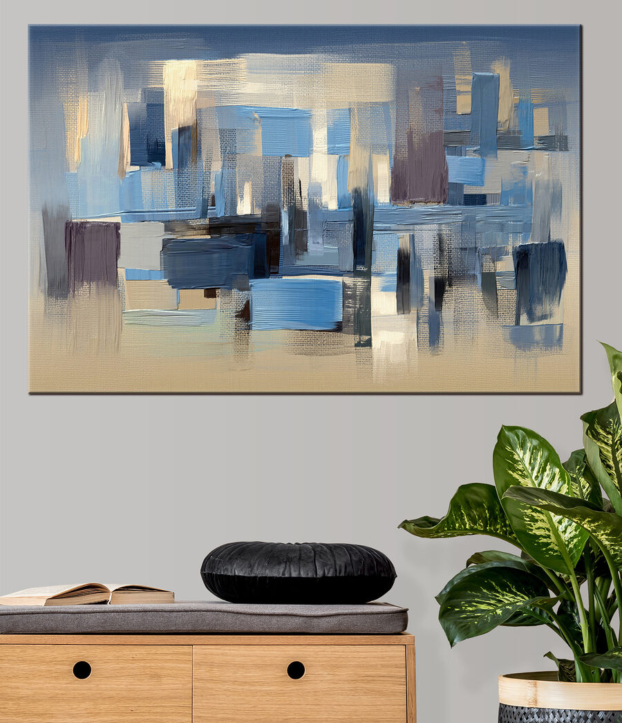 Blocchi di vernice blu — ambiente 2