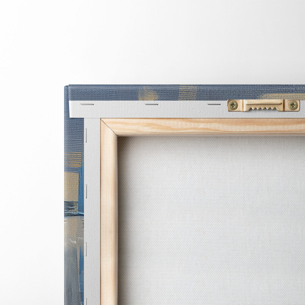 Blocchi di vernice blu — retro