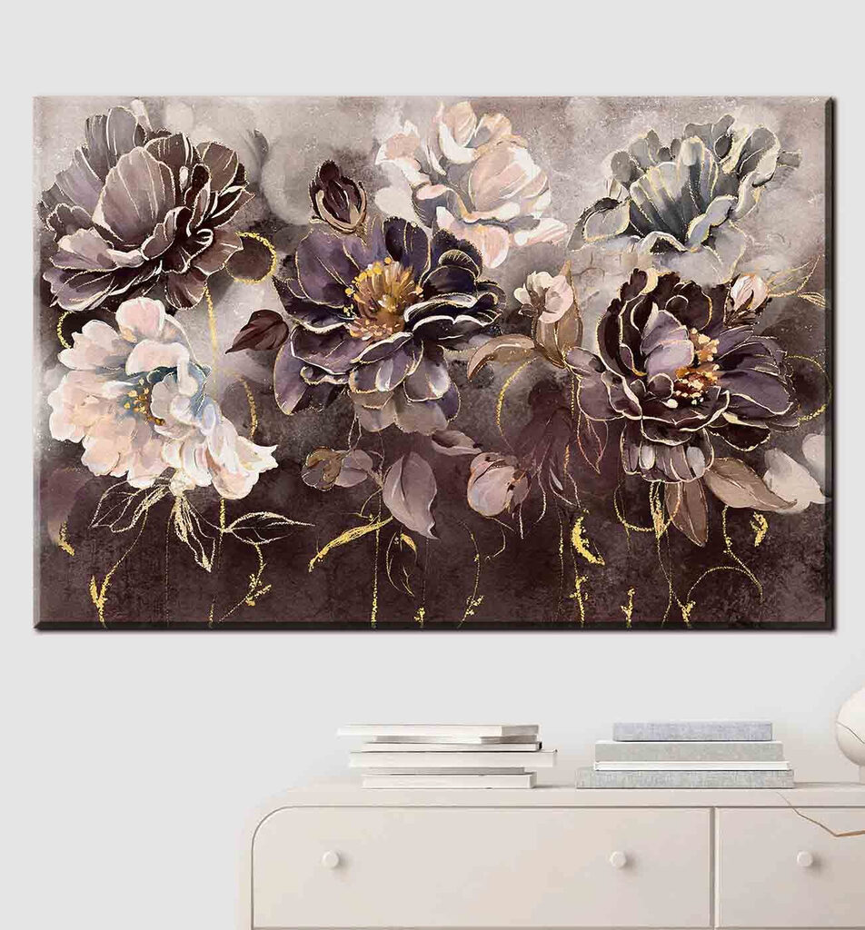 Fiori in grigi profondi — ambiente 3