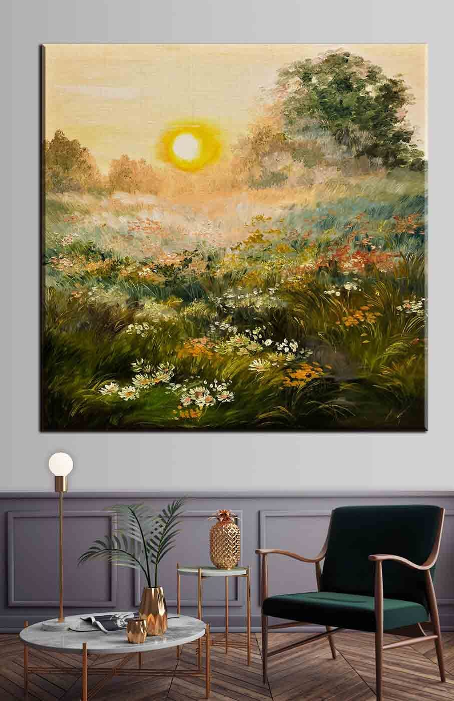 Luce serale sui campi — ambiente 2