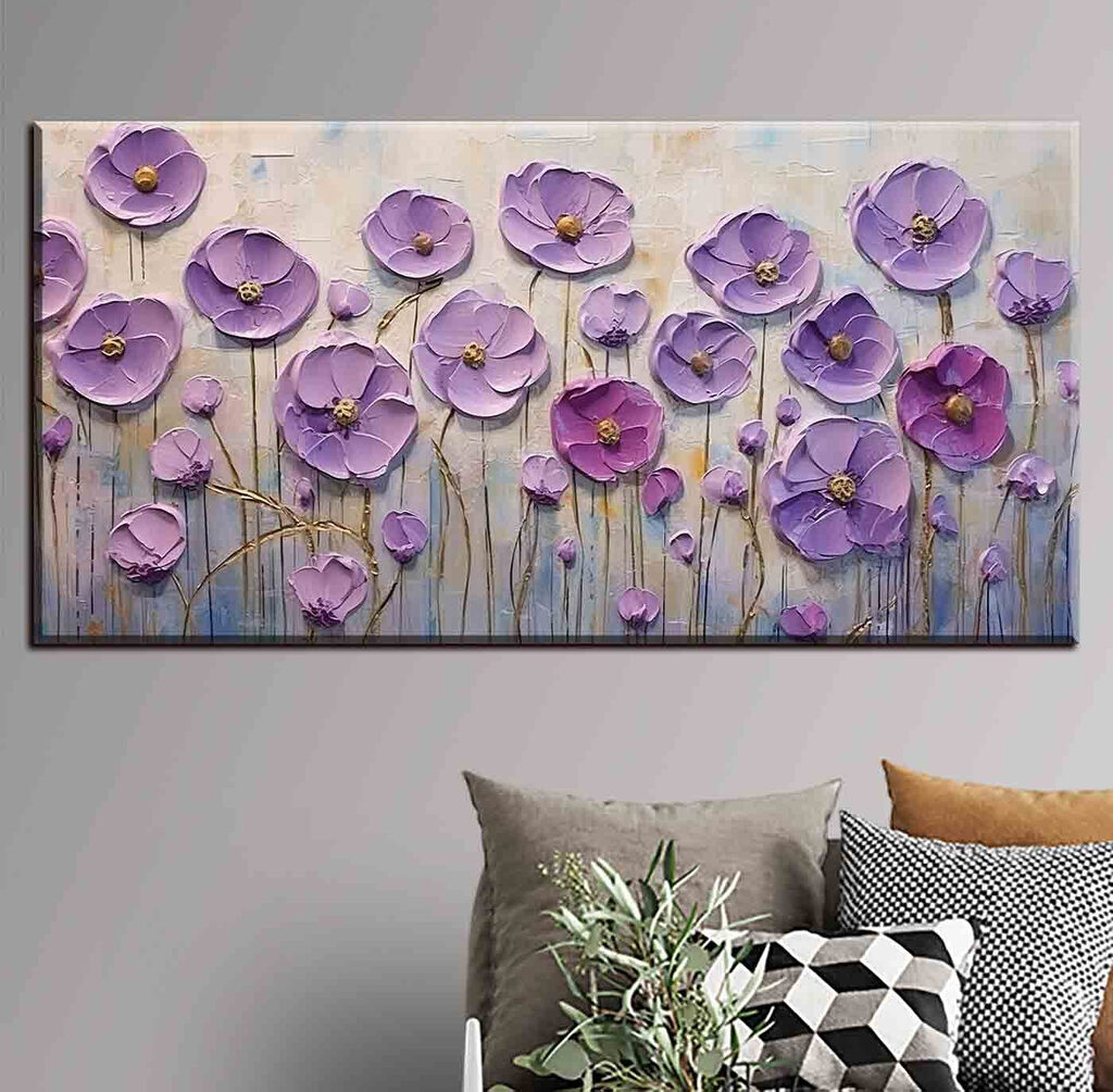 Fiori viola su steli — ambiente 1