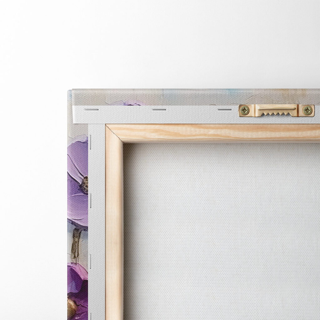 Fiori viola su steli — retro