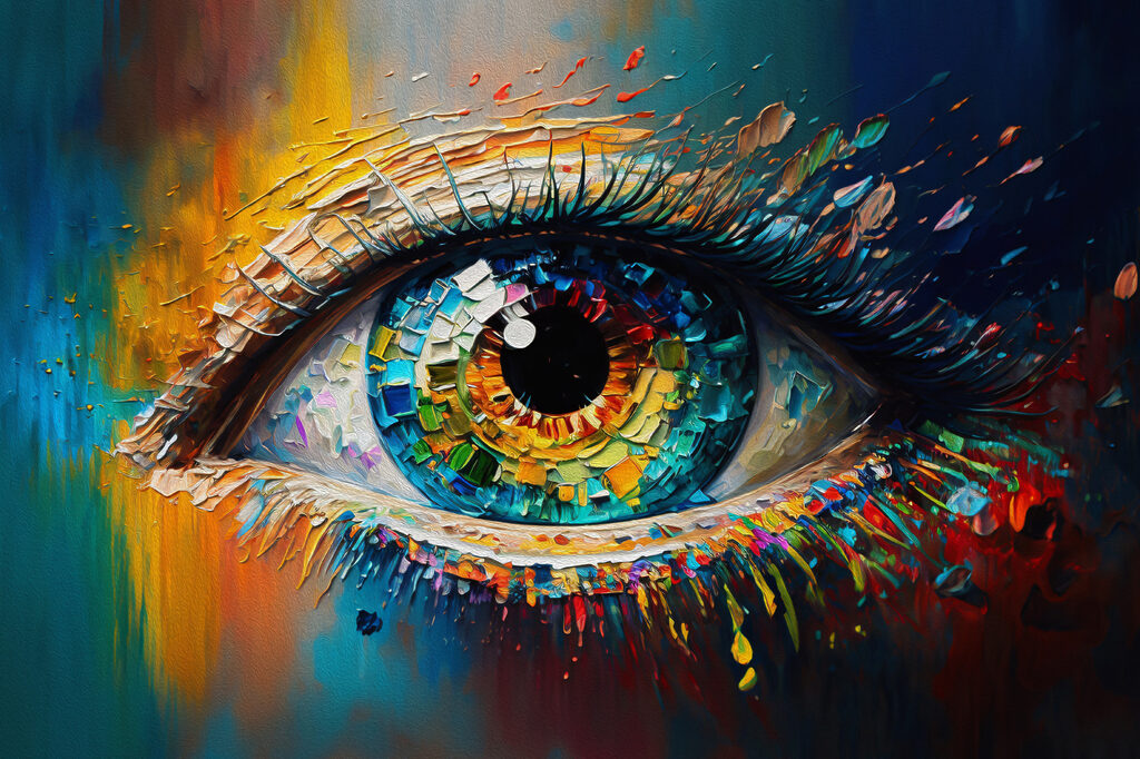 Un occhio di mosaico — design completo