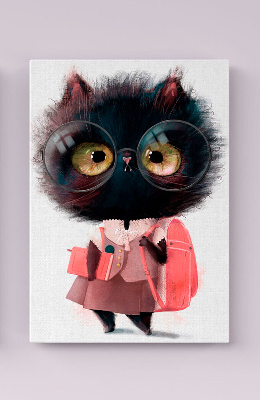 Gattino pronto per scuola — ambiente 1