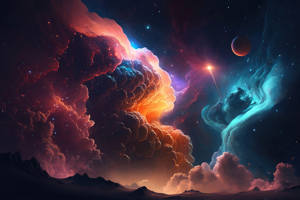 Nebulose di stelle — design completo