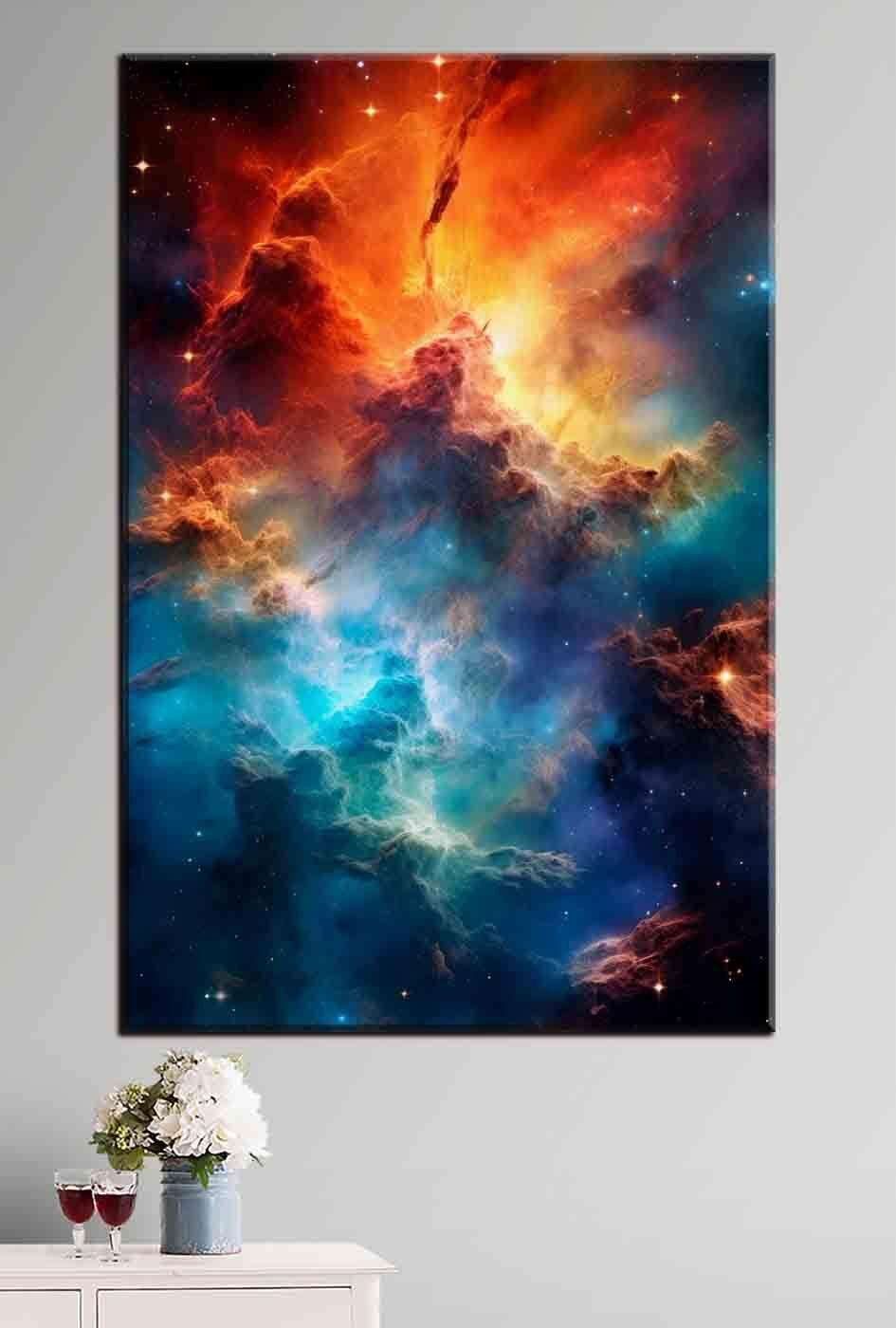 Nebulosa piena di fuoco in un ambiente