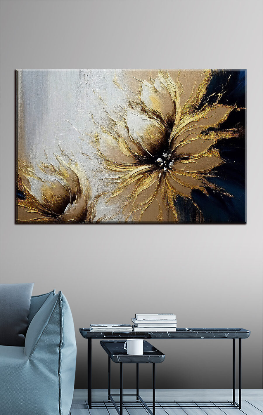 Oro lungo petali scuri — ambiente 1