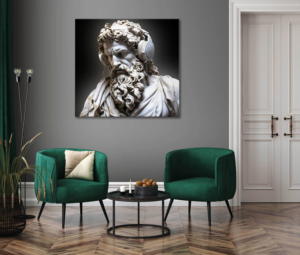 Cuffie su spalle classiche — ambiente 1