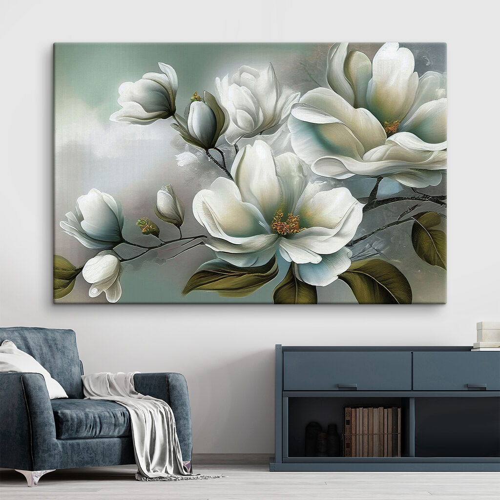 Magnolia in verde fresco — ambiente 1