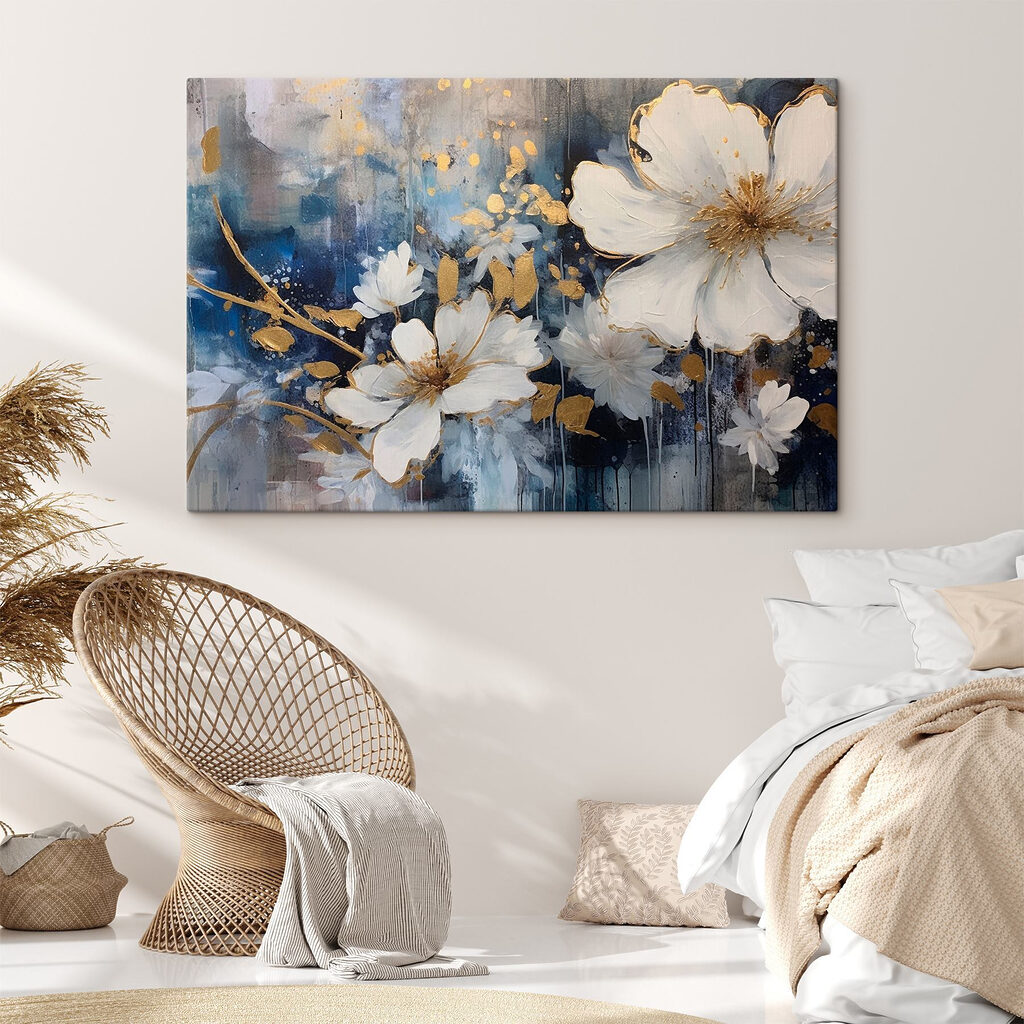 Fiore bianco sul blu — ambiente 3