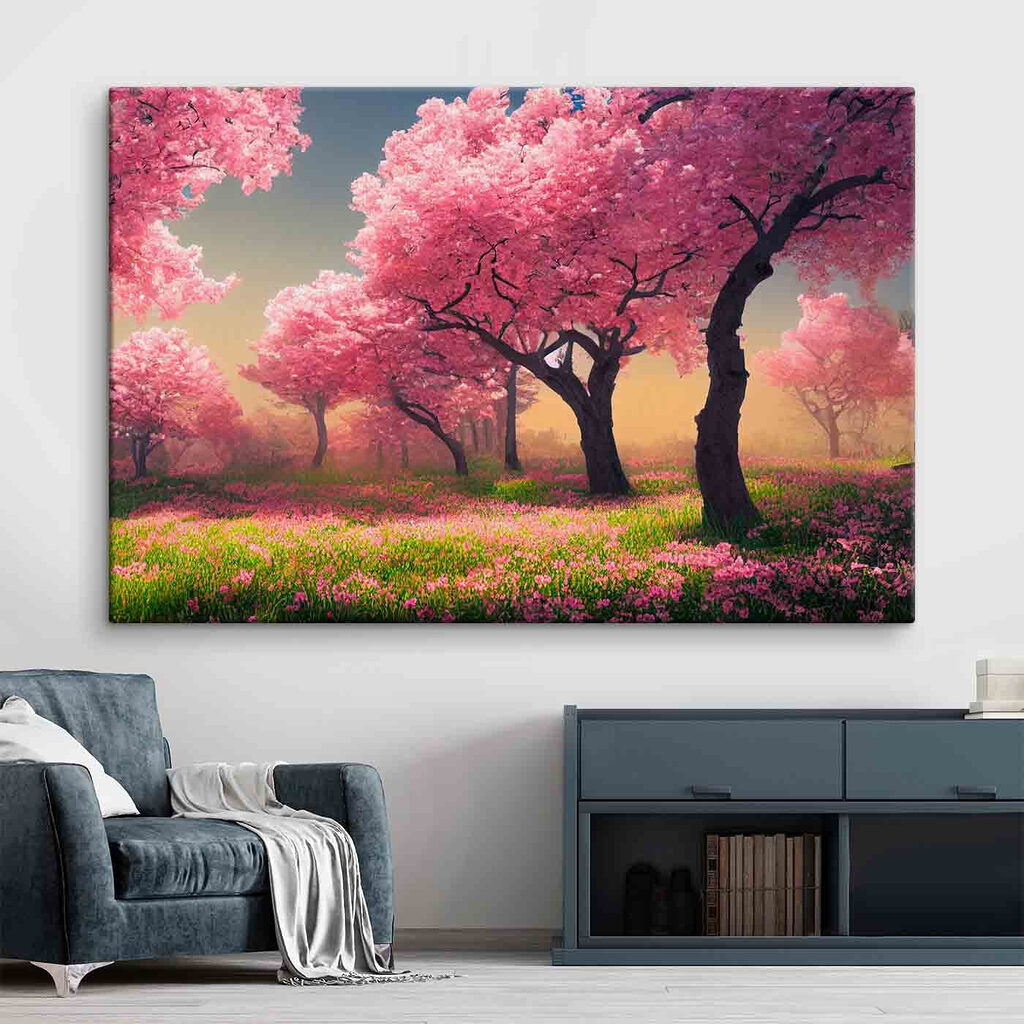 Sotto alberi rosa — ambiente 2