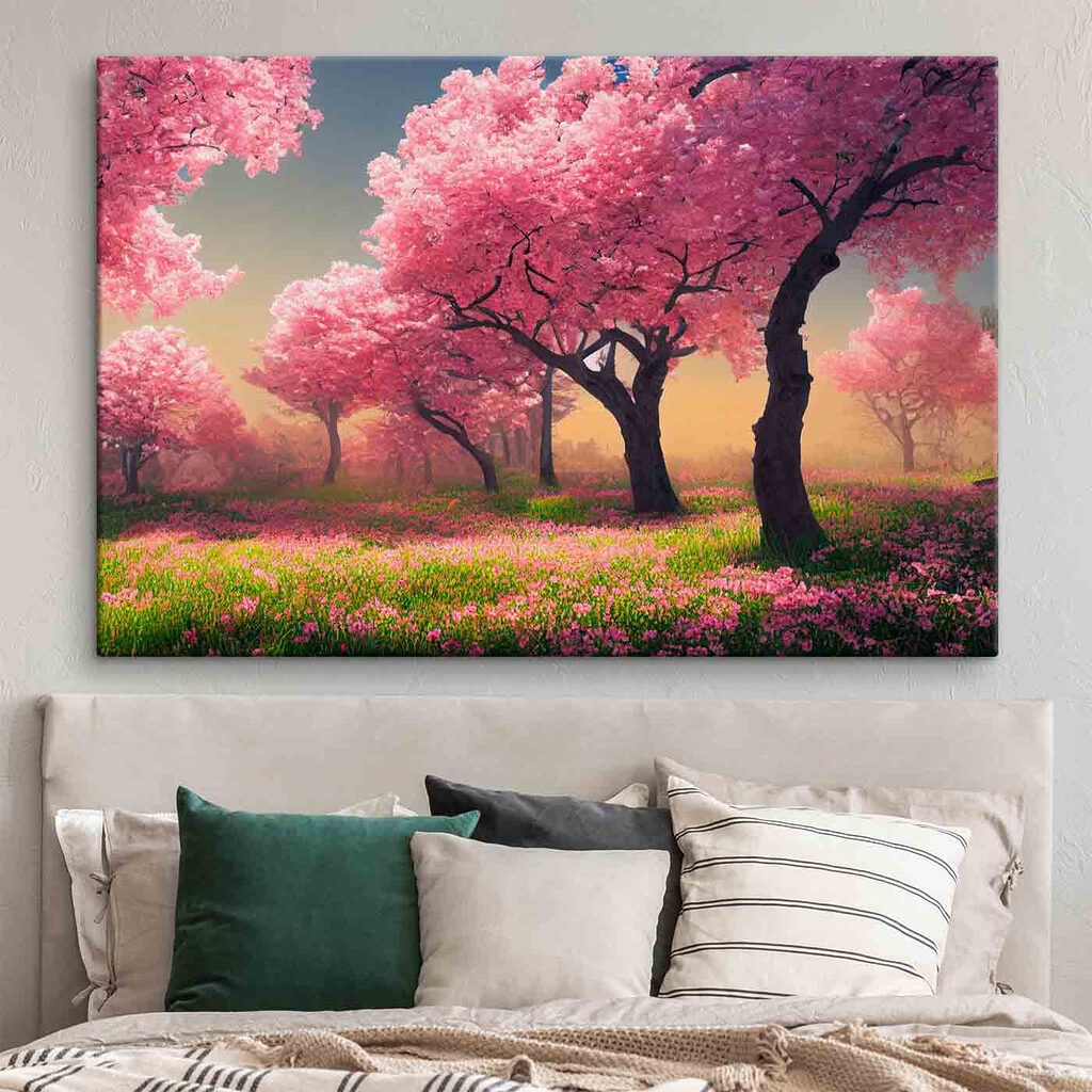 Sotto alberi rosa — ambiente 1