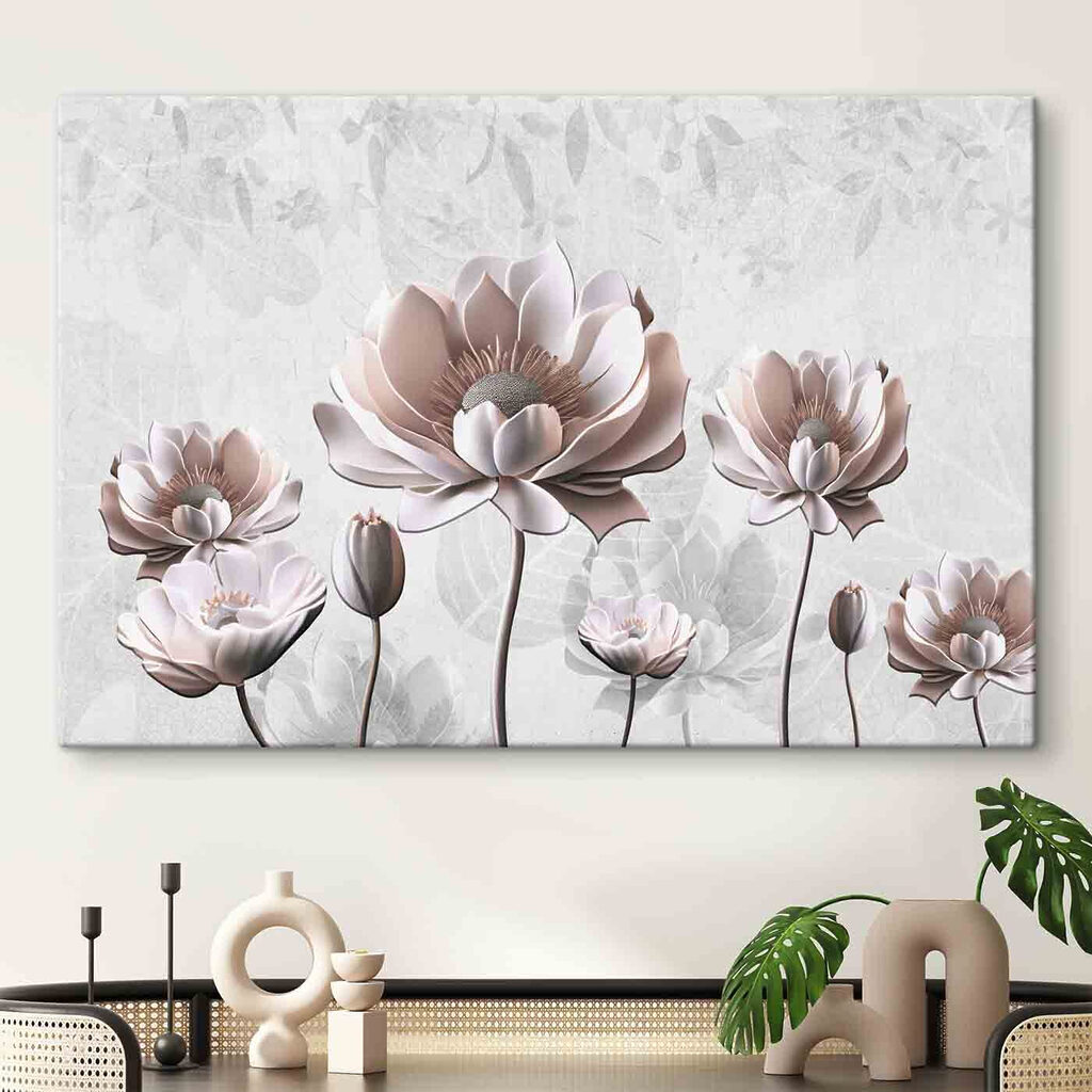 Fiori rosa, steli scuri — ambiente 2