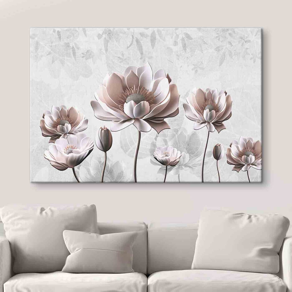 Fiori rosa, steli scuri — ambiente 1