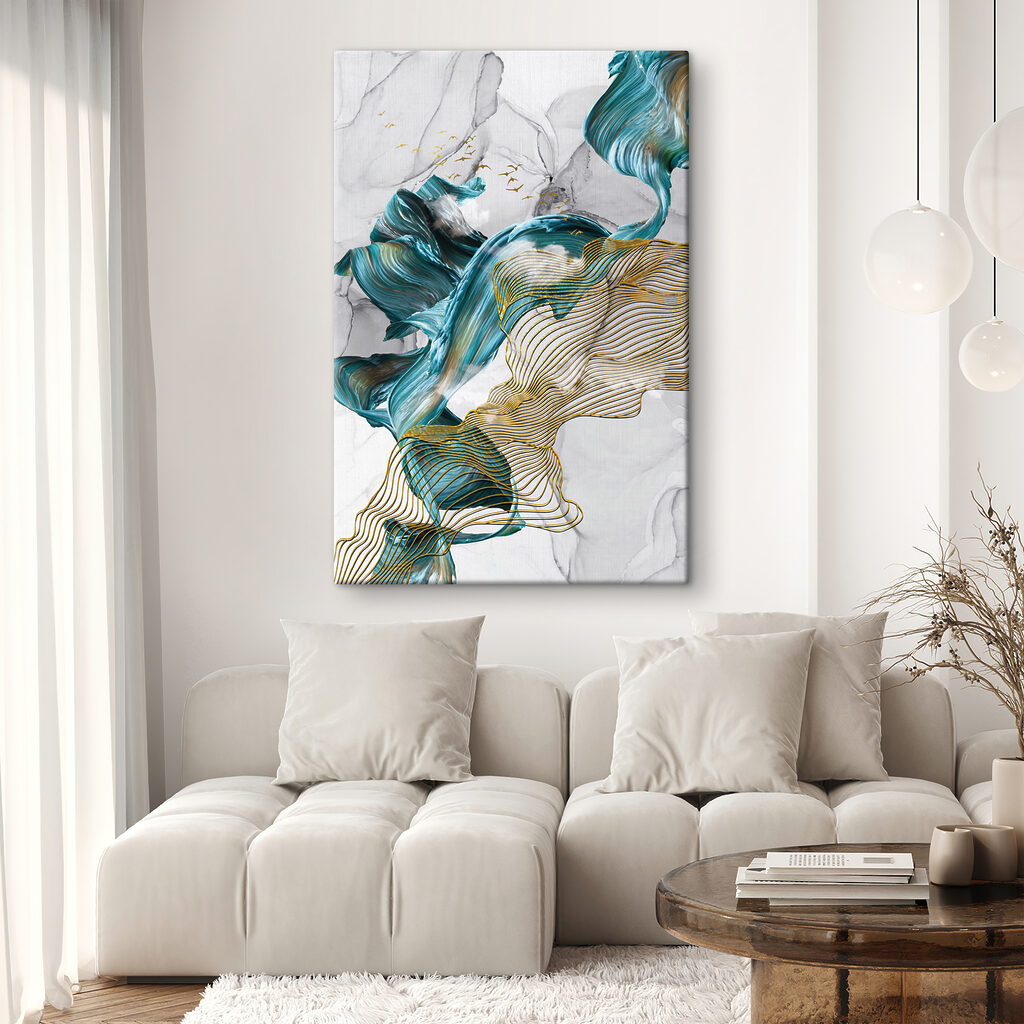 Turchese tra contorni d’oro — ambiente 2
