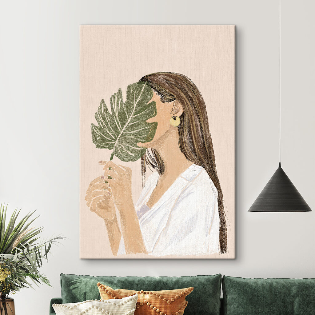 Donna con una foglia — ambiente 3