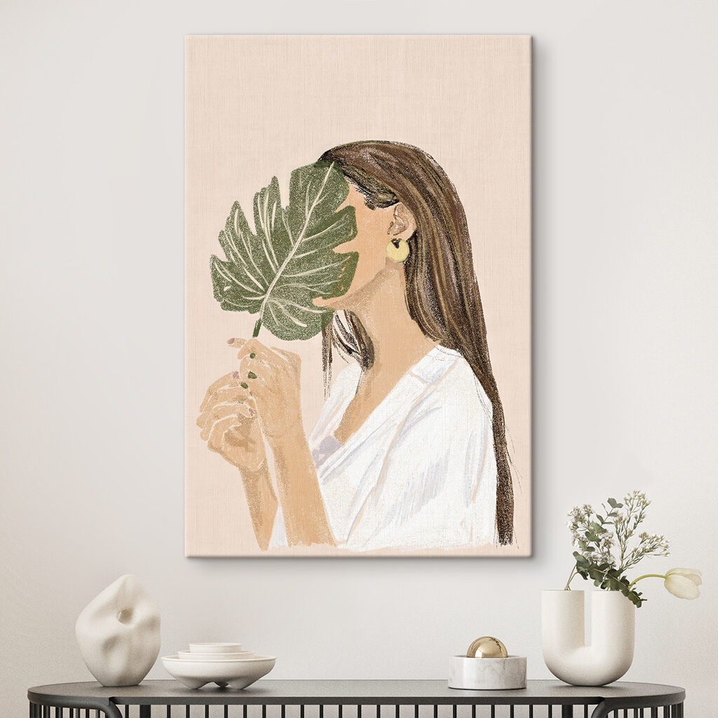 Donna con una foglia — ambiente 4