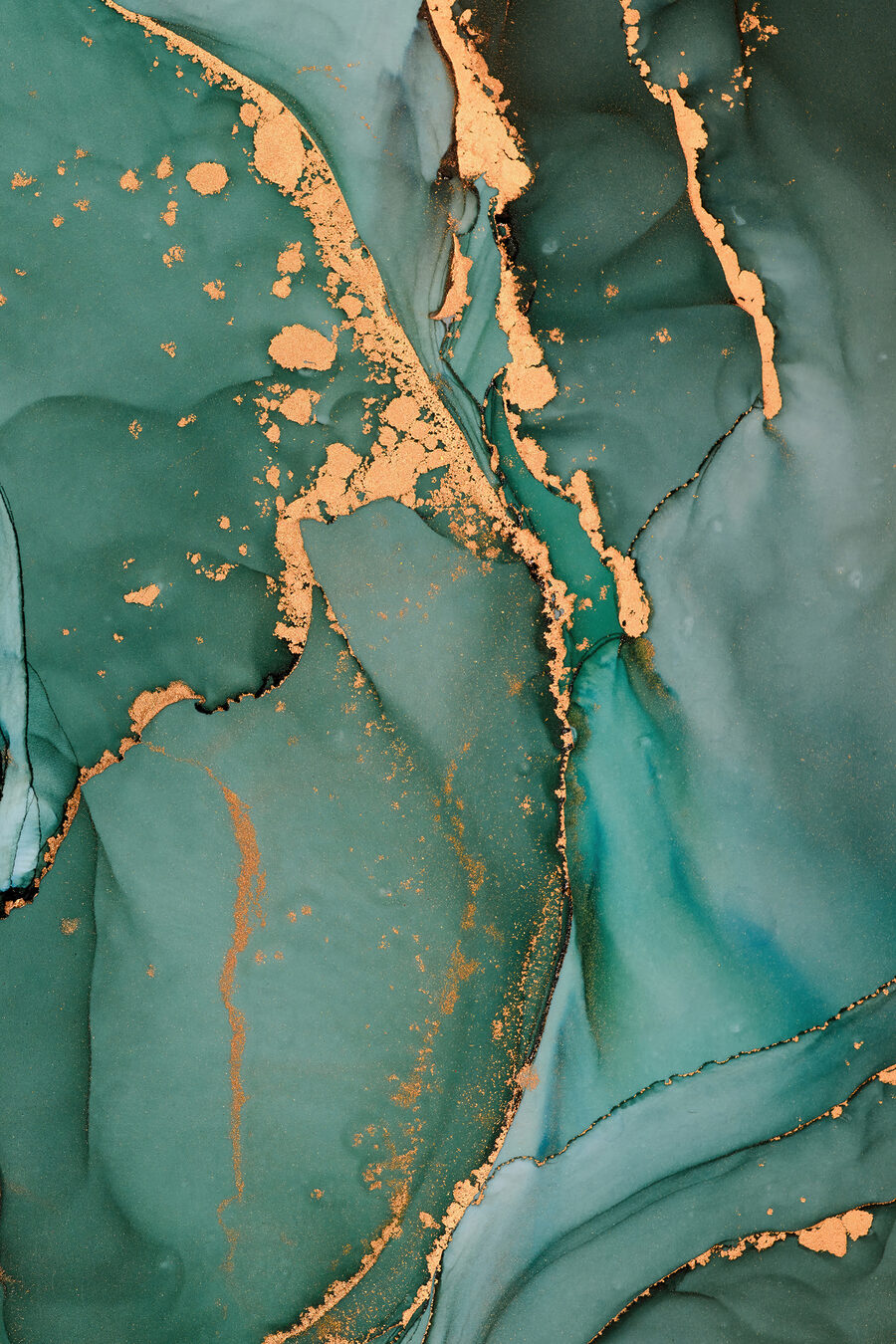 Verde con venature d’oro — design completo