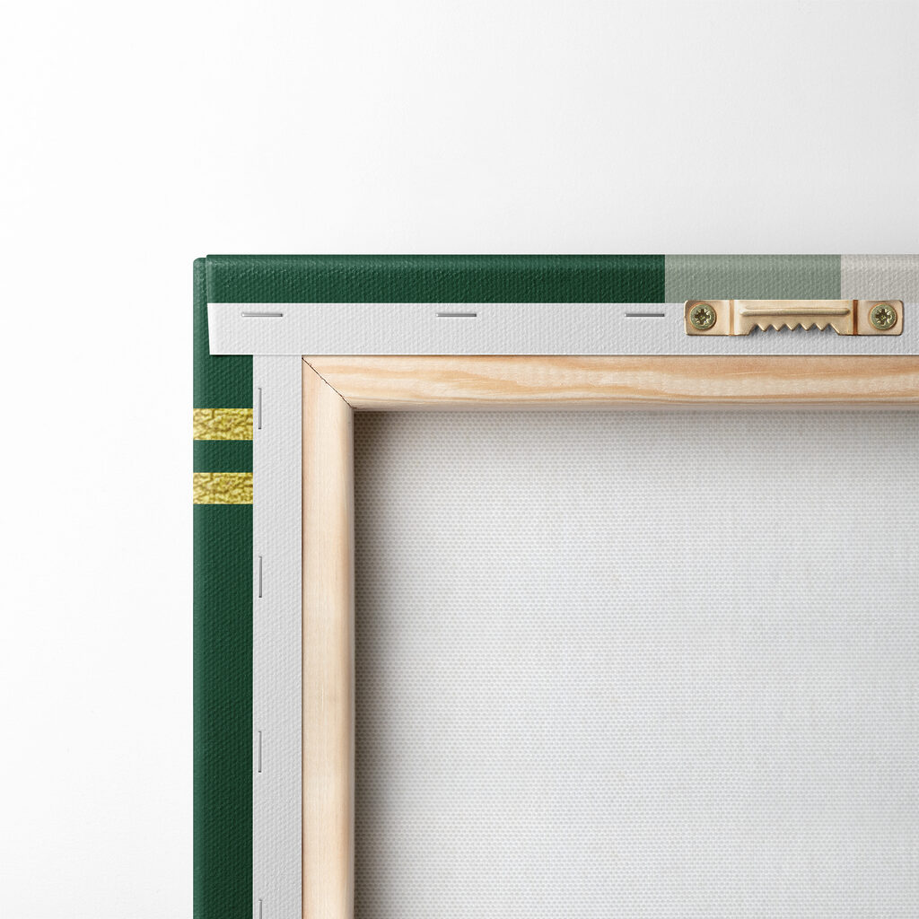 Verde con linee d’oro — retro