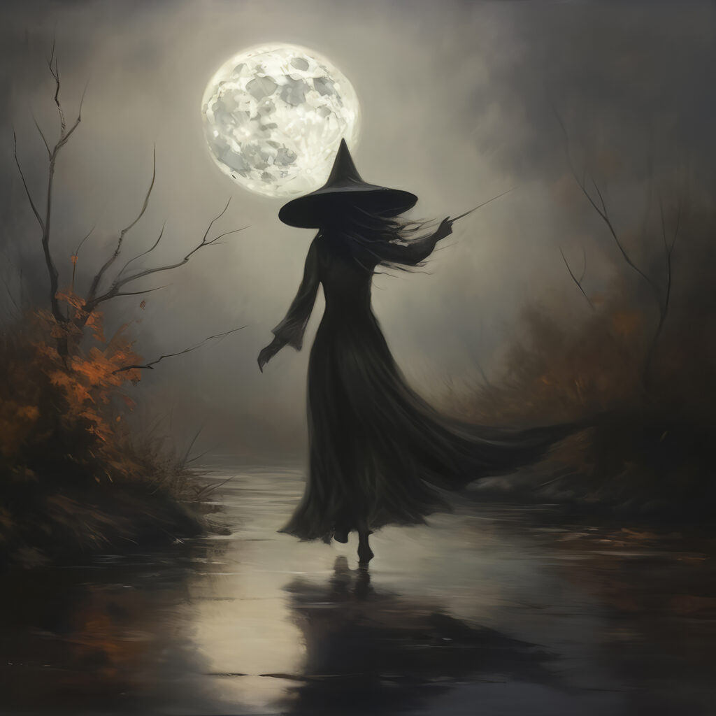 Strega sotto la luna — design completo