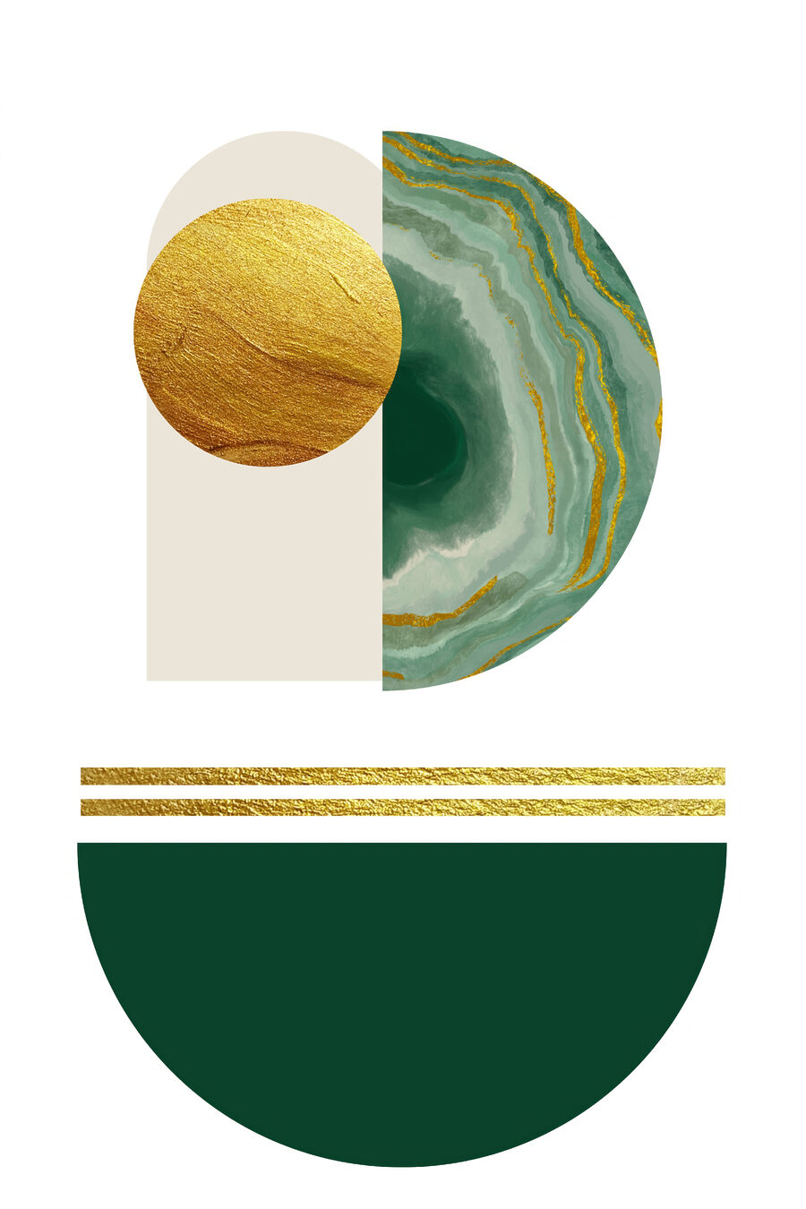Mezzo mondo in verde — design completo