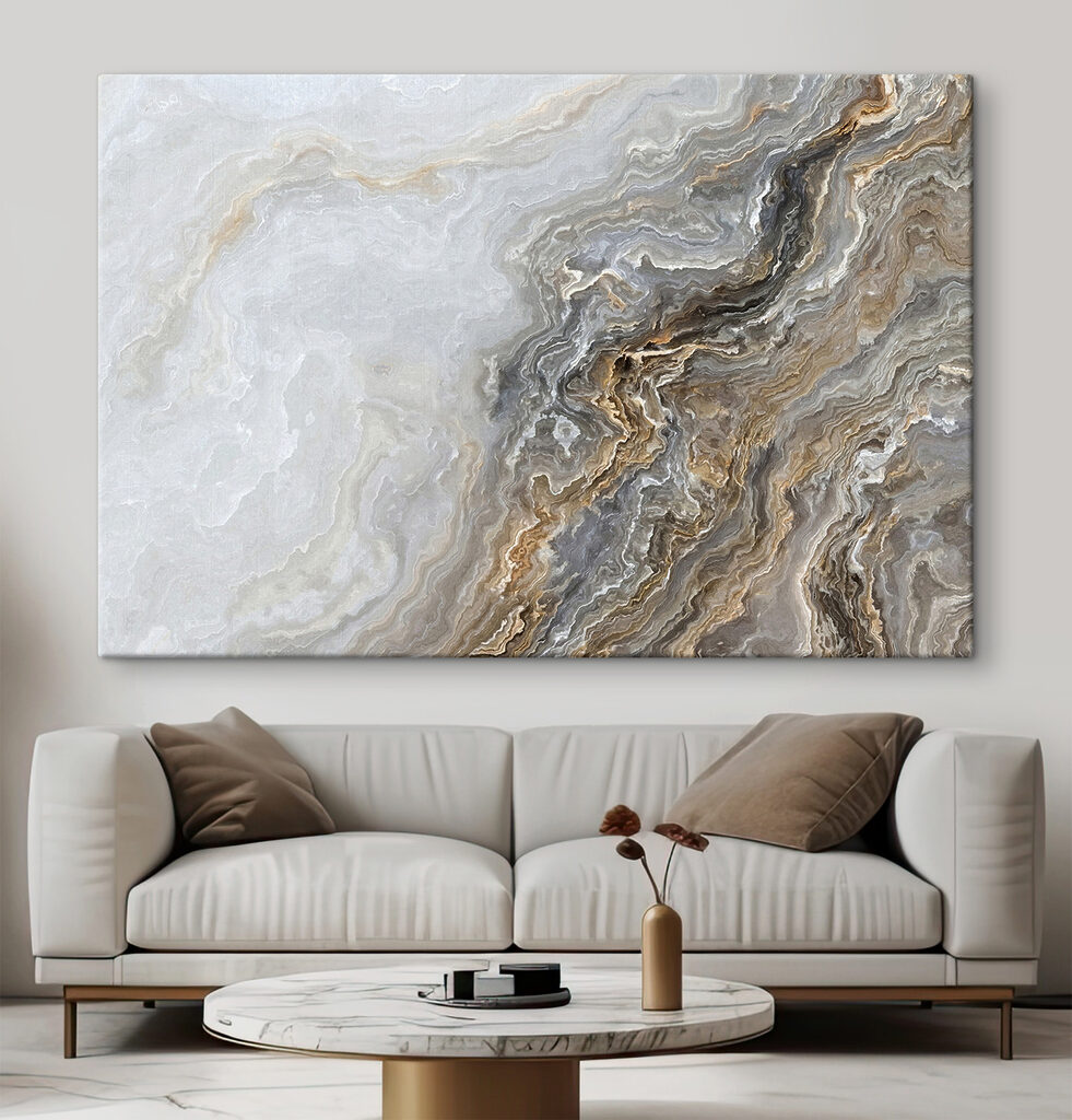 Venature calde nel grigio — ambiente 1