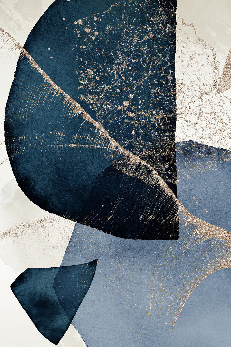 Blu scuro con venature — design completo
