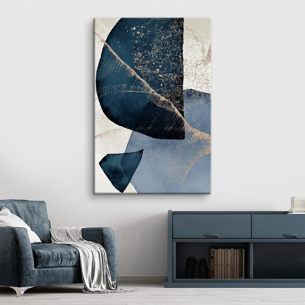 Blu scuro con venature — ambiente 2