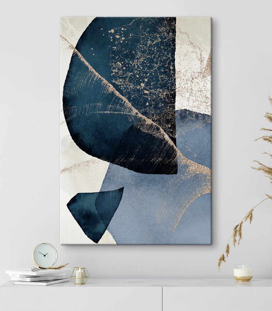 Blu scuro con venature — ambiente 1