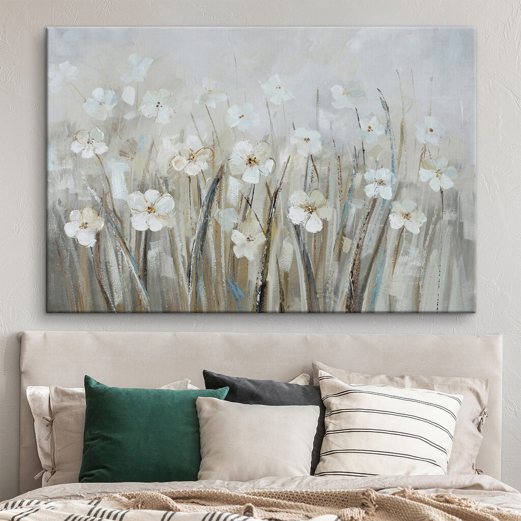 Fiori bianchi in grigioverde — ambiente 2