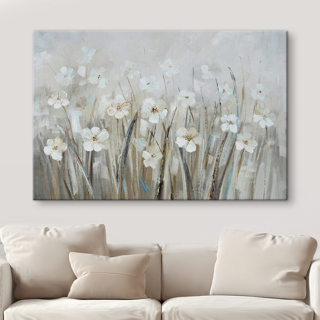 Fiori bianchi in grigioverde — ambiente 3