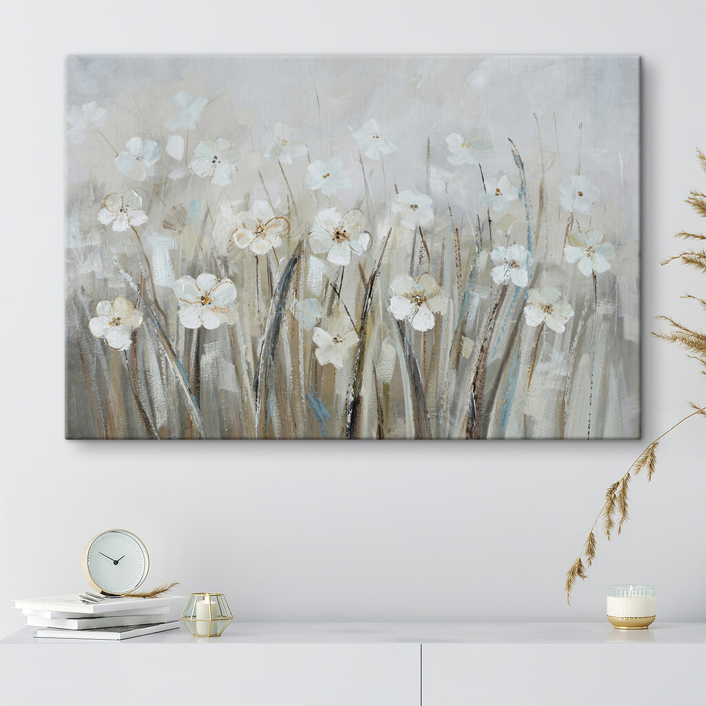 Fiori bianchi in grigioverde — ambiente 1