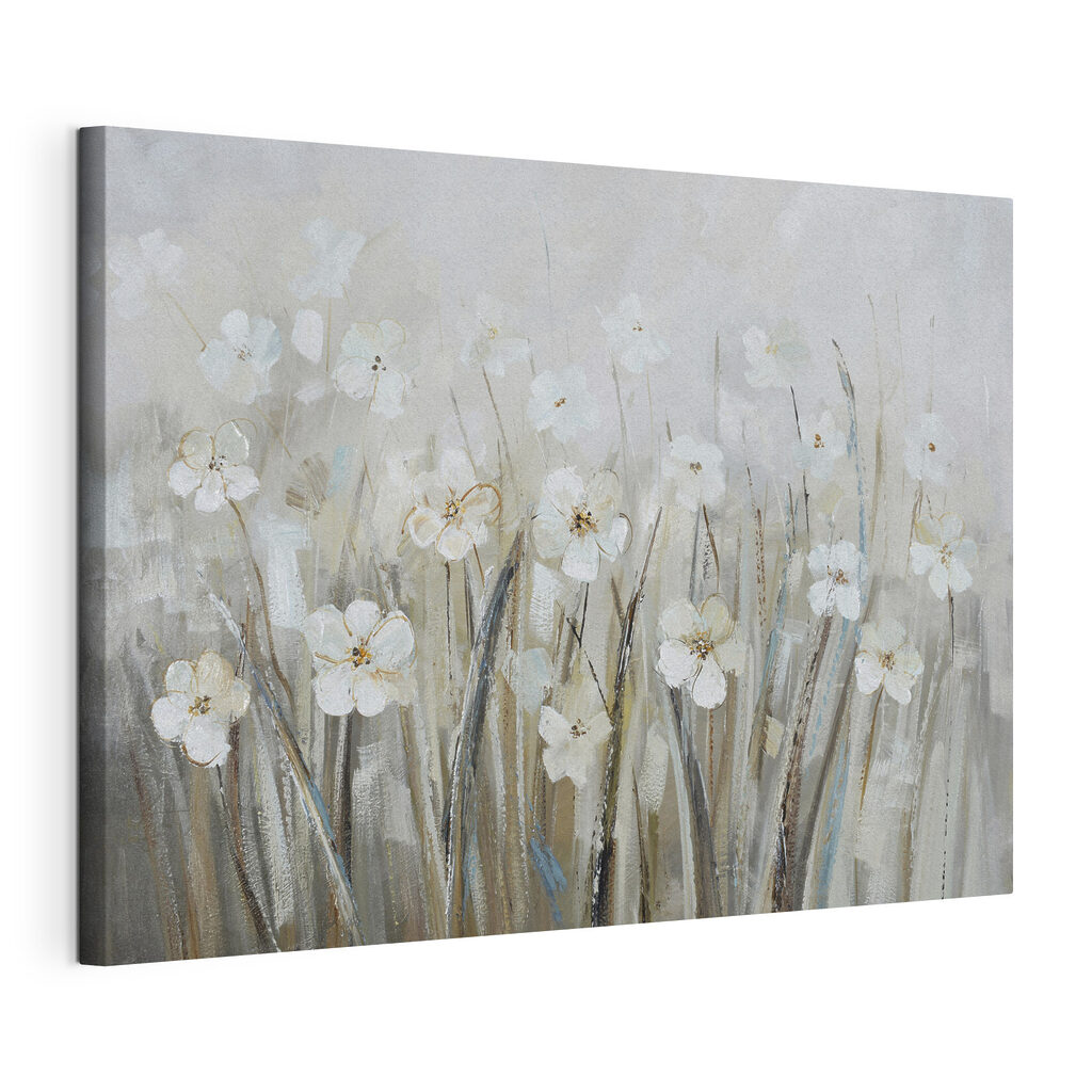 Fiori bianchi in grigioverde — vista del prodotto