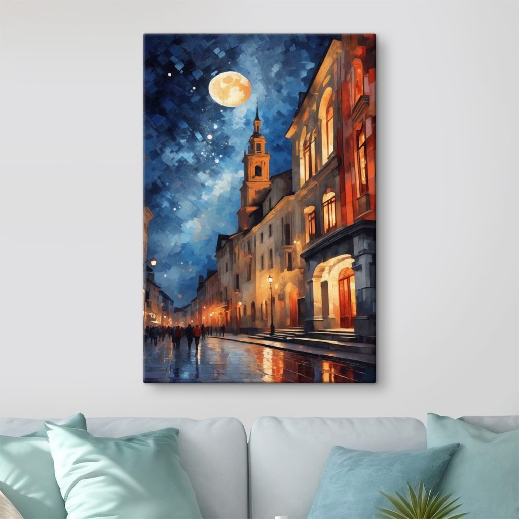 Luna sopra le facciate — ambiente 2