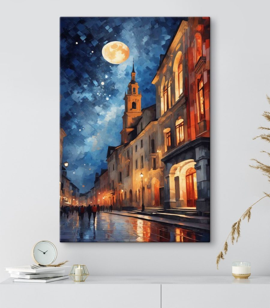 Luna sopra le facciate — ambiente 3