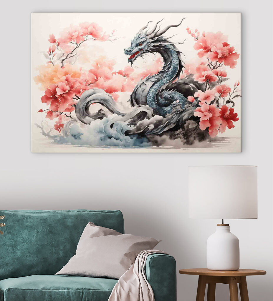 Drago tra i fiori — ambiente 2
