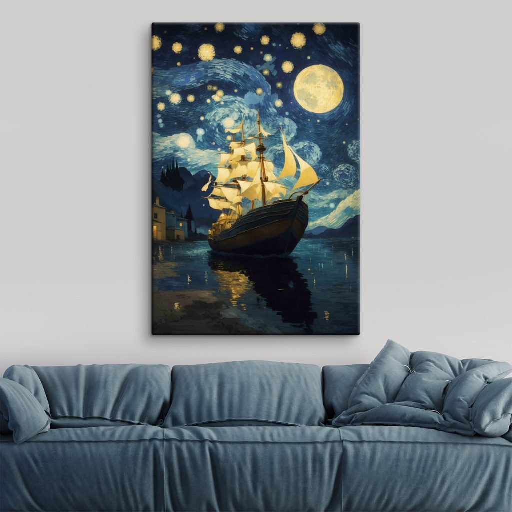 Veliero sotto la luna — ambiente 2
