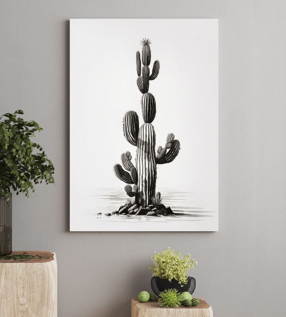 Cactus in tratti neri — ambiente 2