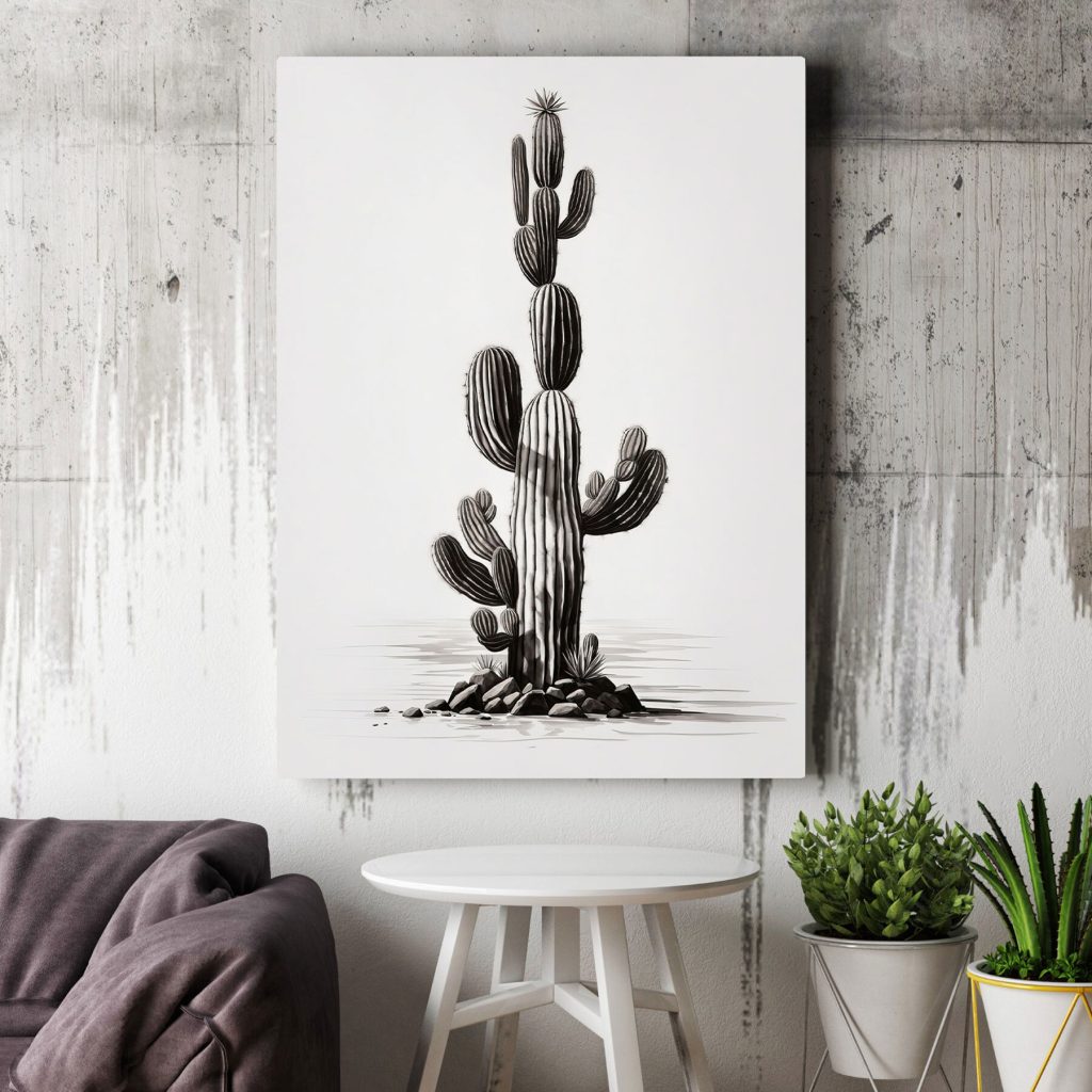 Cactus in tratti neri — ambiente 3