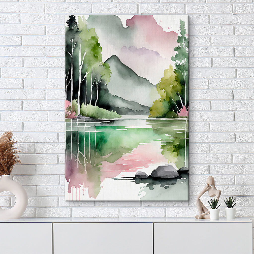 Lago di montagna rosa — ambiente 2