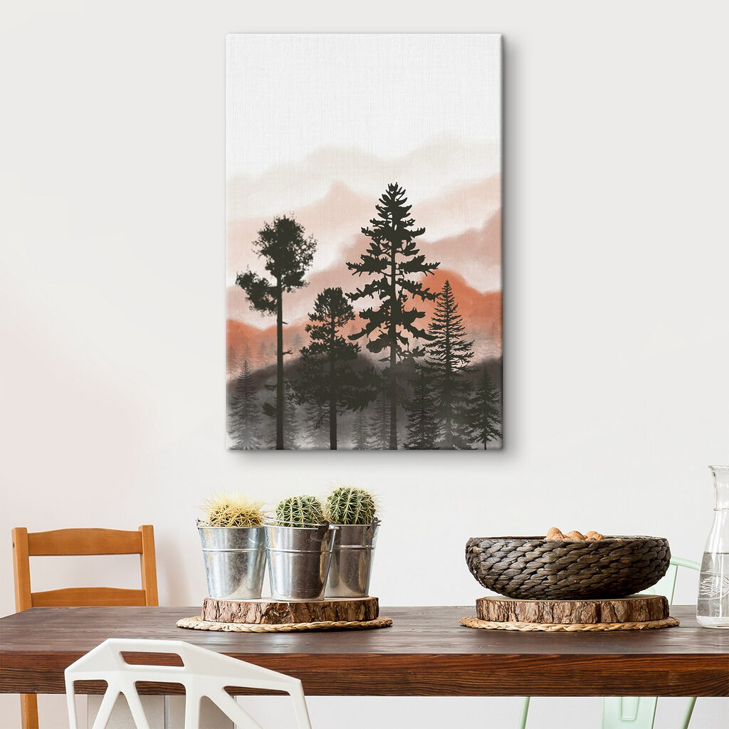 Tre alberi nella nebbia — ambiente 4