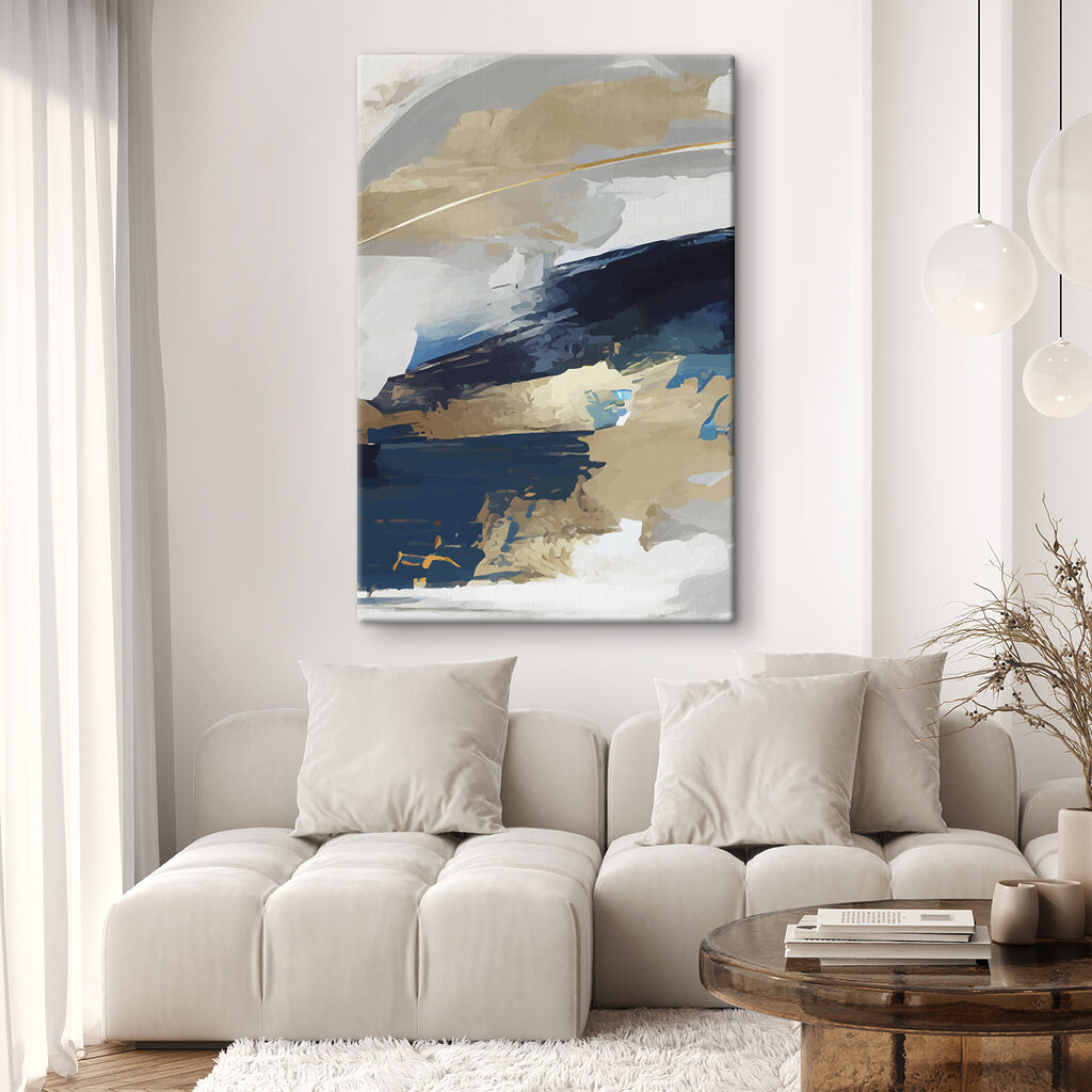 Blu tra tracce dorate — ambiente 2