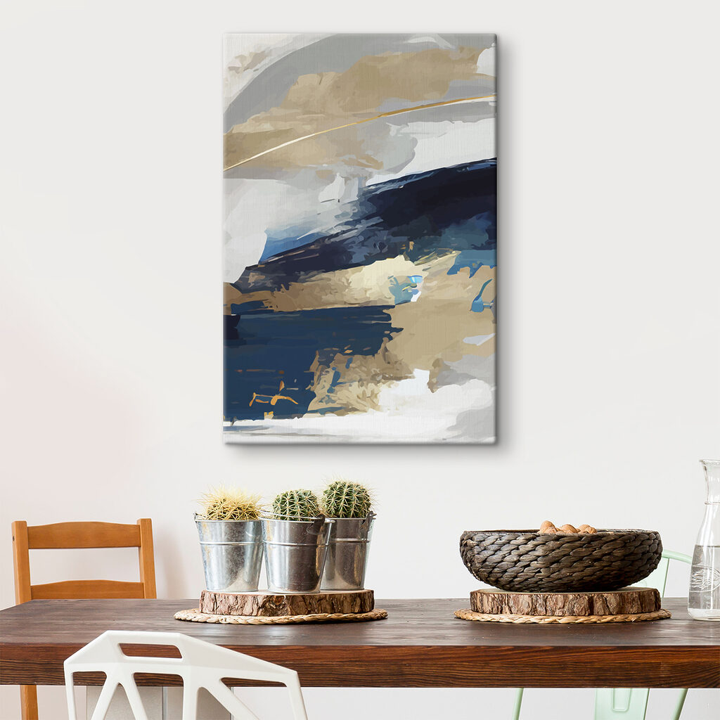 Blu tra tracce dorate — ambiente 3