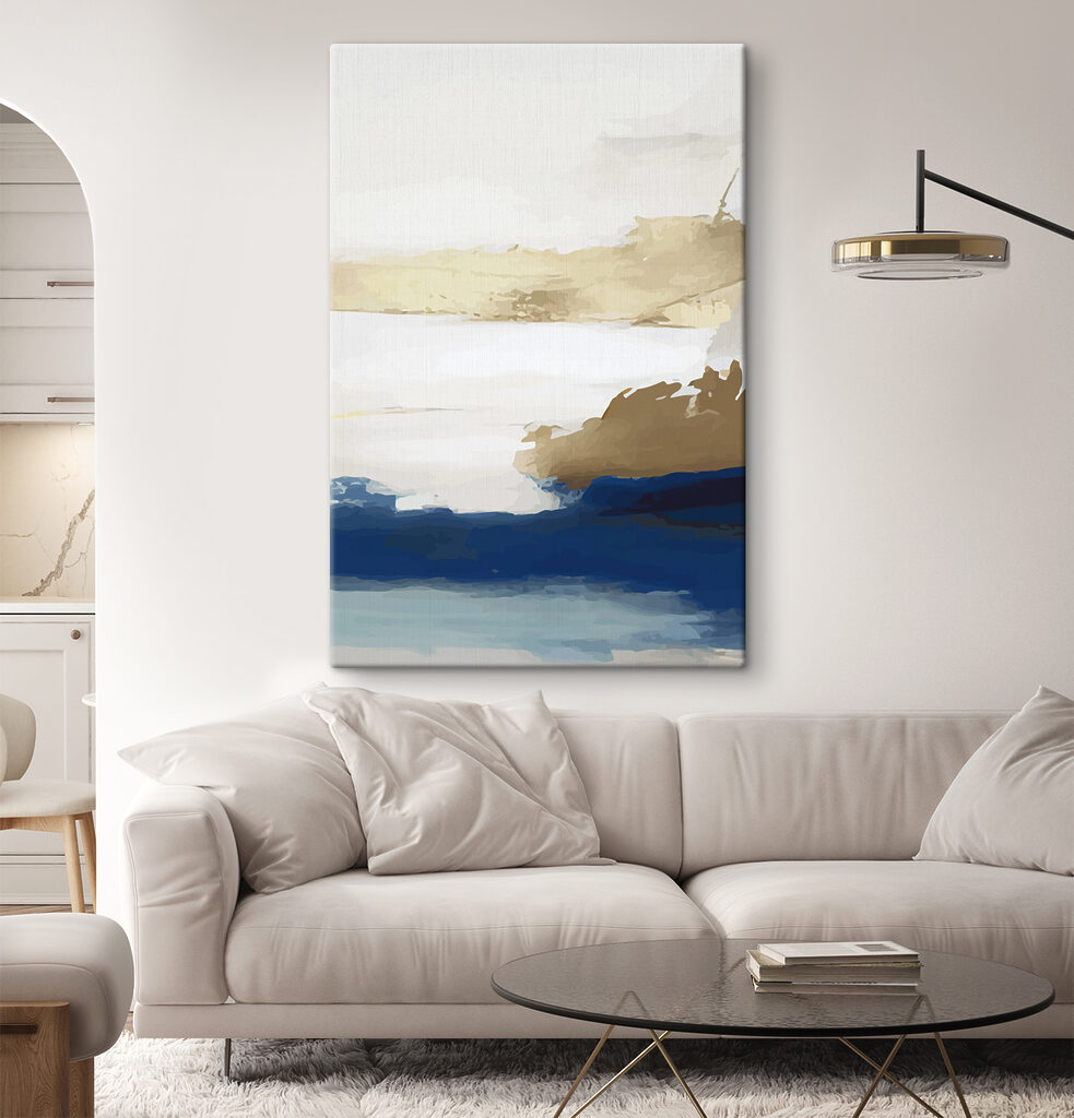 Orizzonte dorato sul blu — ambiente 2