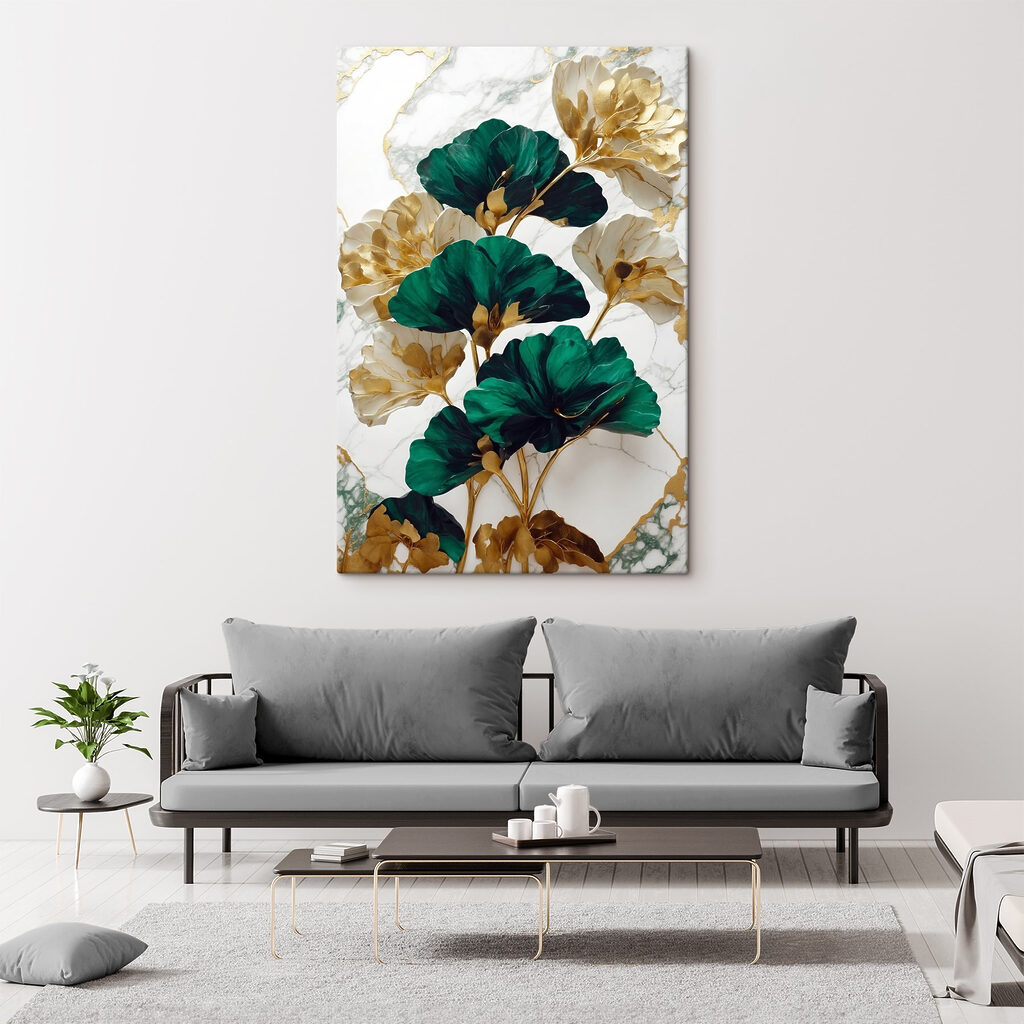 Fiori verdi e dorati — ambiente 5