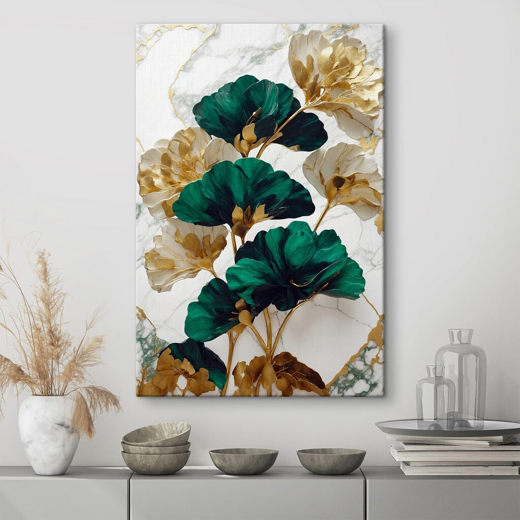 Fiori verdi e dorati — ambiente 4