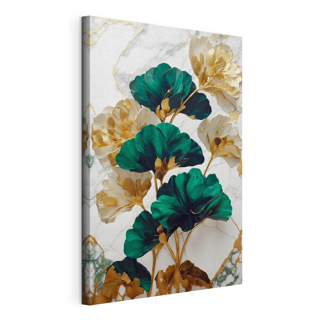 Fiori verdi e dorati — vista del prodotto