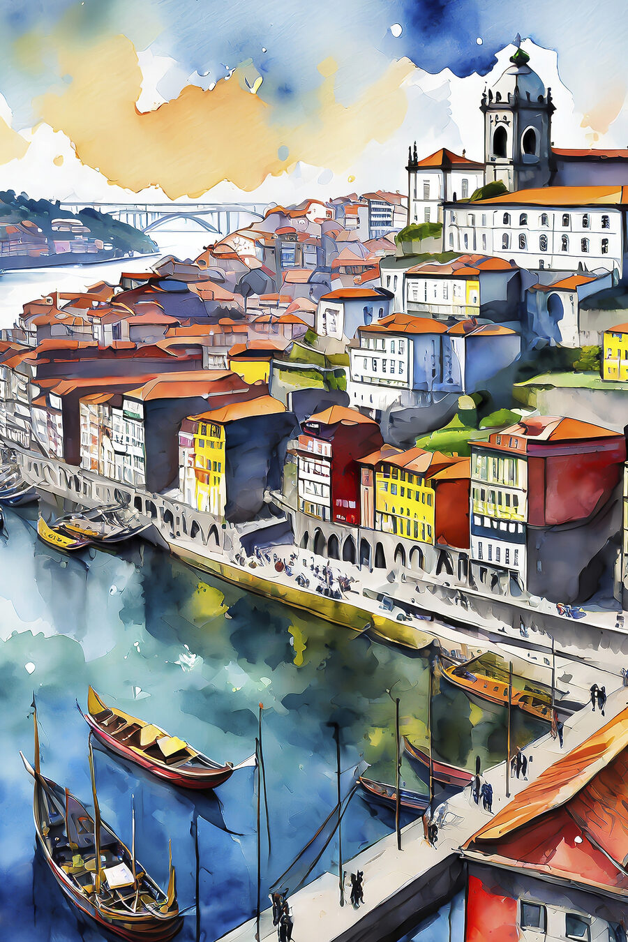 Città lungo il fiume — design completo