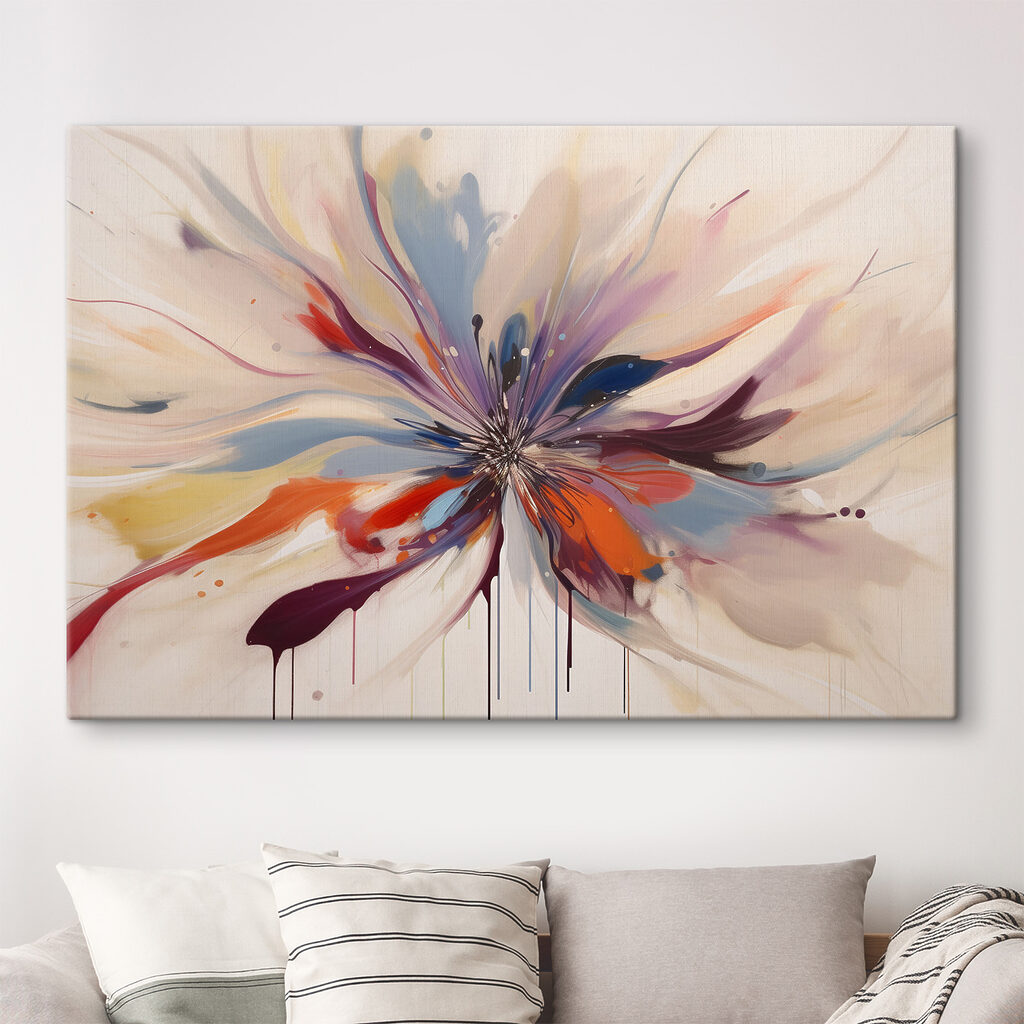 Fioritura di colore in un ambiente